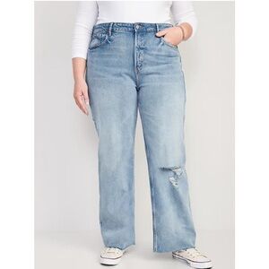 Old Navy Extra High Rise Wide Leg Jeans